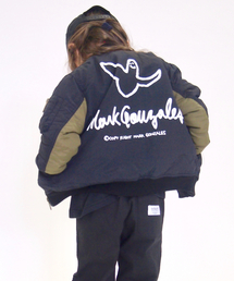 MARK GONZALES/マークゴンザレス グログランタフタ MA-1　バイカラーMA-1