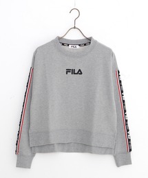 FILA/フィラ ロゴテープ ショート丈 トレーナー ビッグシルエット スウェット