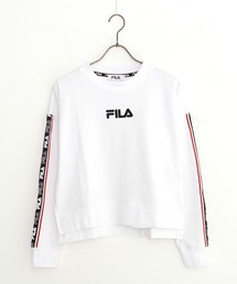 FILA/フィラ ロゴテープ ショート丈 トレーナー ビッグシルエット スウェット