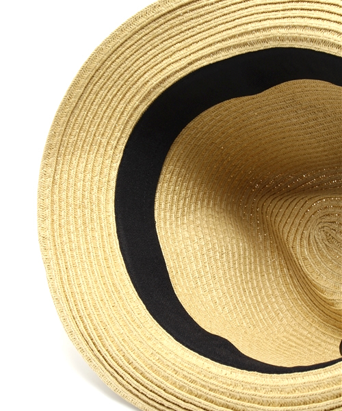 WEGO（ウィゴー）の「WEGO/カラーリボンストローハット（ハット・メンズ・ダークグリーン/ブルー・FREE）」の6枚目の写真