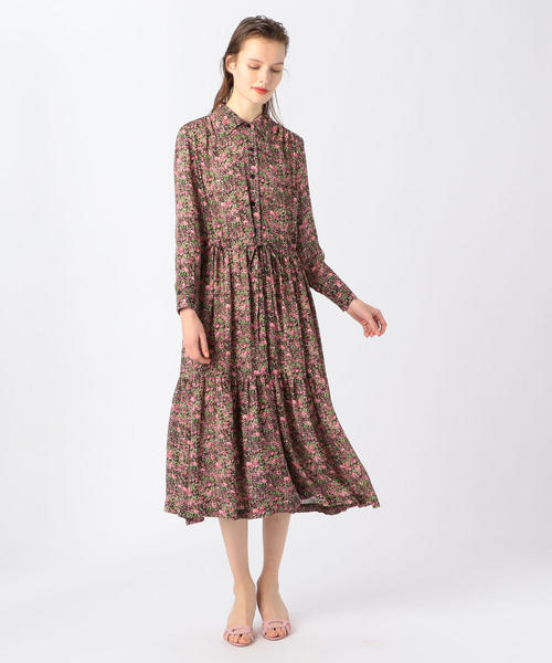 セール No 6 Roman シルク フラワープリントワンピース ワンピース Tomorrowland トゥモローランド のファッション通販 Zozotown