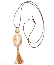 ペイントタッセル　ネックレス