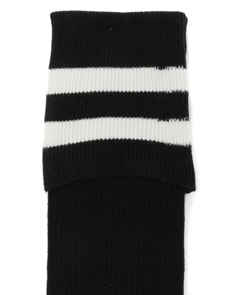 martinique（マルティニーク）の「martinique/ラインソックス（ソックス/靴下・レディース・ホワイト/ブラック・FREE）」の3枚目の写真