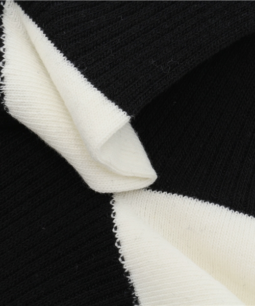 martinique（マルティニーク）の「martinique/ラインソックス（ソックス/靴下・レディース・ホワイト/ブラック・FREE）」の5枚目の写真