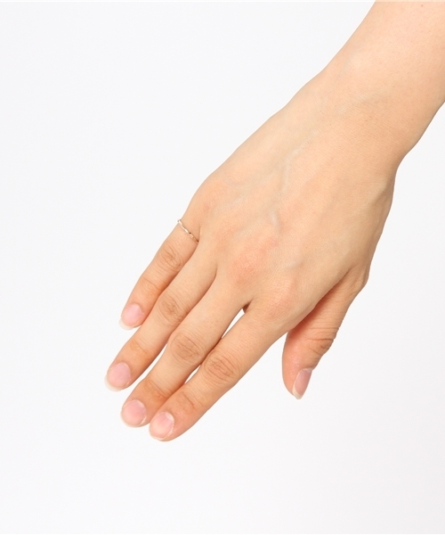 NOJESS(ノジェス)の「K10ピンキーリング(30143111006)(リング・レディース・イエローゴールド・#5/#3/#1)」の2枚目の写真