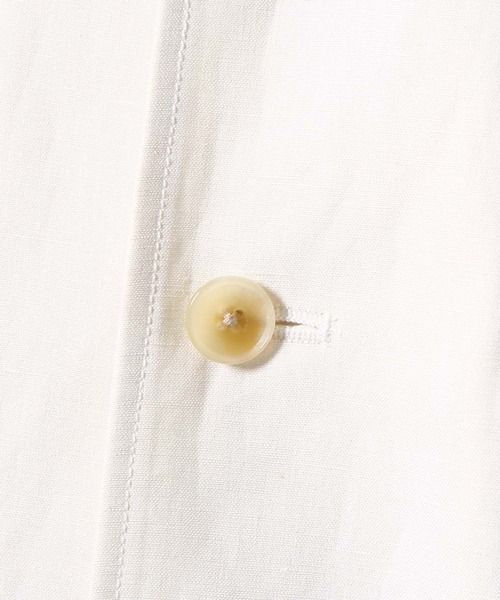 ADAM ET ROPE'（アダムエロペ）の「【AKAI】プレミアムシルクリネン サファリジャケット/ビッグシルエット（ブルゾン・メンズ・ホワイト系その他・LL/M/L）」の12枚目の写真