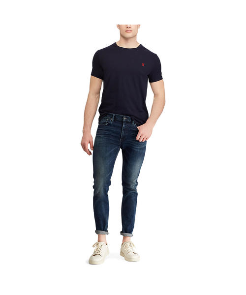 POLO RALPH LAUREN(ポロ ラルフ ローレン)の「カスタム スリム フィット コットン Tシャツ(Tシャツ/カットソー・メンズ・ネイビー・X-LARGE/XX-LARGE)」の4枚目の写真