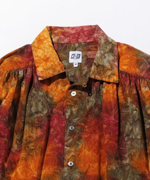 AiE（エーアイイー）の「＜AiE＞ PAINTER SHT BATIC/シャツ □□（シャツ/ブラウス・メンズ・オレンジ・SMALL/MEDIUM）」の3枚目の写真