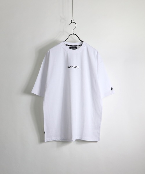 KANGOL(カンゴール)の「KANGOL / カンゴール ビッグシルエットロゴTシャツ(Tシャツ/カットソー・メンズ・ホワイト/ホワイト系その他/ホワイト系その他2/ブラック/ブラック系その他/ブラック系その他2/ベージュ/ベージュ系その他2/グリーン/ブルー系その他/ブルー系その他2/レッド系その他・M/L)」の2枚目の写真