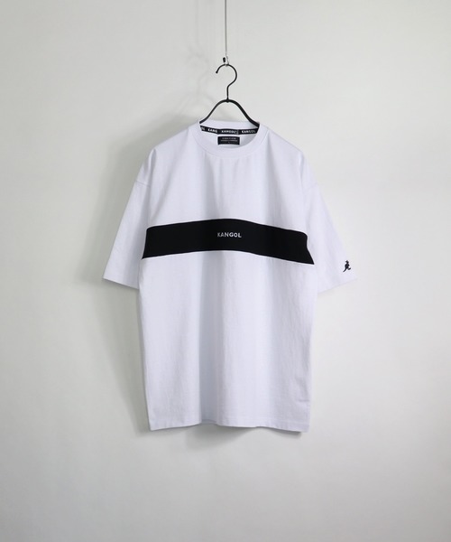 KANGOL(カンゴール)の「KANGOL / カンゴール ビッグシルエットロゴTシャツ(Tシャツ/カットソー・メンズ・ホワイト/ホワイト系その他/ホワイト系その他2/ブラック/ブラック系その他/ブラック系その他2/ベージュ/ベージュ系その他2/グリーン/ブルー系その他/ブルー系その他2/レッド系その他・M/L)」の4枚目の写真