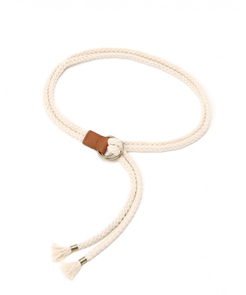 niko and...(ニコアンド)の「オリジナルダブルリングロープベルト(ベルト・レディース・その他1/ブラウン・FREE)」の1枚目の写真