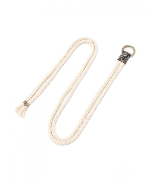 niko and...(ニコアンド)の「オリジナルダブルリングロープベルト(ベルト・レディース・その他1/ブラウン・FREE)」の3枚目の写真