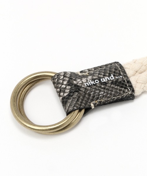 niko and...(ニコアンド)の「オリジナルダブルリングロープベルト(ベルト・レディース・その他1/ブラウン・FREE)」の7枚目の写真