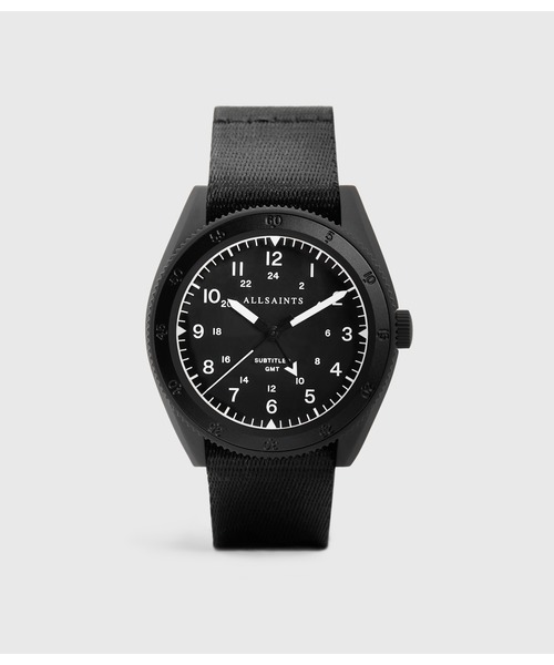 爆売り アンド スチール ステンレス ブラック マット I Gmt サブタイトルド Watch Nylon Black And Steel Stainless Black Matte I Gmt Subtitled ブラック ウォッチ ナイロン アナログ腕時計 Sutevalle Org