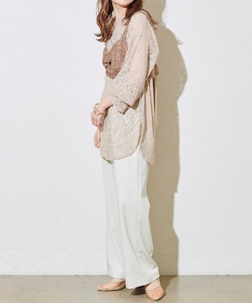 mystic（ミスティック）の「BACKリボンビスチェ（ベスト・レディース・アイボリー/ブラウン/ベージュ・FREE）」の20枚目の写真