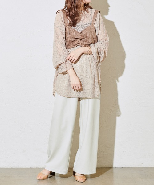 mystic（ミスティック）の「BACKリボンビスチェ（ベスト・レディース・アイボリー/ブラウン/ベージュ・FREE）」の19枚目の写真