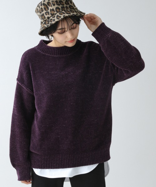 RAGEBLUE（レイジブルー）の「ソデパフモールニット/892564（ニット/セーター・レディース・ホワイト/ベージュ/パープル/ブルー/ブラウン/ブルー系その他/グリーン/ピンク・FREE）」の7枚目の写真