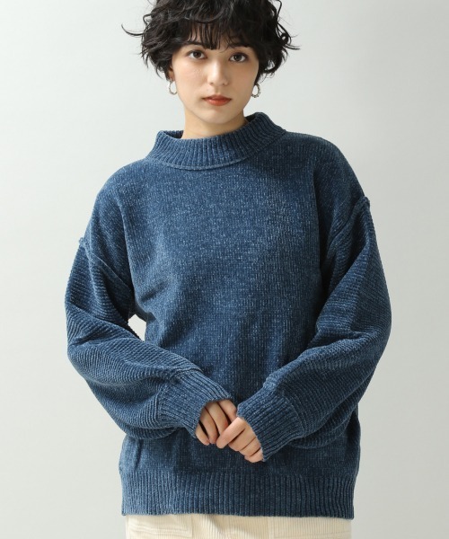 RAGEBLUE（レイジブルー）の「ソデパフモールニット/892564（ニット/セーター・レディース・ホワイト/ベージュ/パープル/ブルー/ブラウン/ブルー系その他/グリーン/ピンク・FREE）」の6枚目の写真