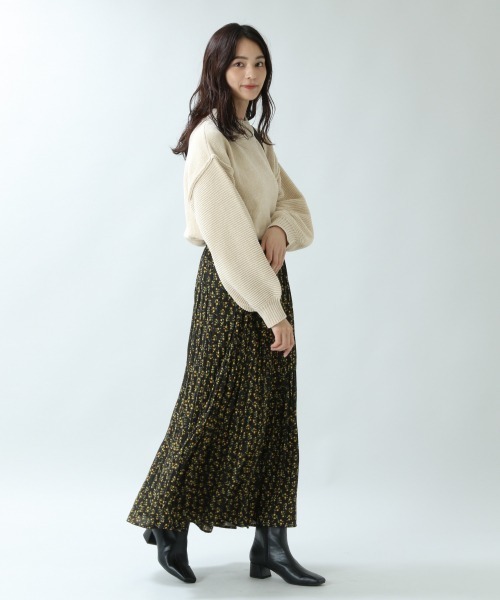 RAGEBLUE（レイジブルー）の「ソデパフモールニット/892564（ニット/セーター・レディース・ホワイト/ベージュ/パープル/ブルー/ブラウン/ブルー系その他/グリーン/ピンク・FREE）」の21枚目の写真