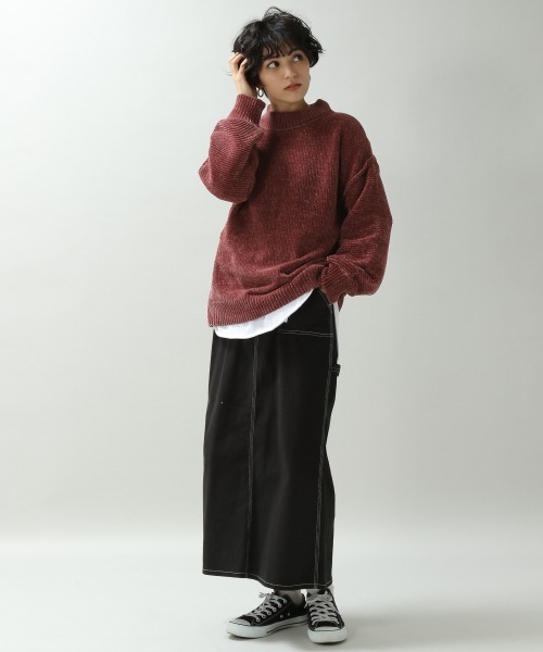 RAGEBLUE（レイジブルー）の「ソデパフモールニット/892564（ニット/セーター・レディース・ホワイト/ベージュ/パープル/ブルー/ブラウン/ブルー系その他/グリーン/ピンク・FREE）」の12枚目の写真