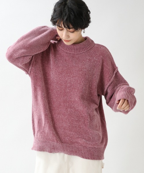 RAGEBLUE（レイジブルー）の「ソデパフモールニット/892564（ニット/セーター・レディース・ホワイト/ベージュ/パープル/ブルー/ブラウン/ブルー系その他/グリーン/ピンク・FREE）」の16枚目の写真