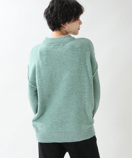 RAGEBLUE（レイジブルー）の「ソデパフモールニット/892564（ニット/セーター・レディース・ホワイト/ベージュ/パープル/ブルー/ブラウン/ブルー系その他/グリーン/ピンク・FREE）」の17枚目の写真