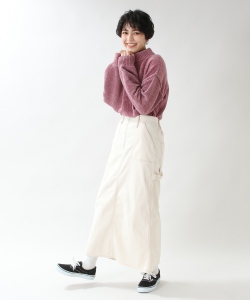 RAGEBLUE（レイジブルー）の「ソデパフモールニット/892564（ニット/セーター・レディース・ホワイト/ベージュ/パープル/ブルー/ブラウン/ブルー系その他/グリーン/ピンク・FREE）」の13枚目の写真