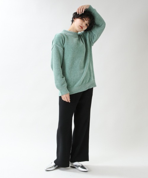 RAGEBLUE（レイジブルー）の「ソデパフモールニット/892564（ニット/セーター・レディース・ホワイト/ベージュ/パープル/ブルー/ブラウン/ブルー系その他/グリーン/ピンク・FREE）」の14枚目の写真