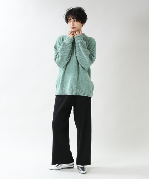 RAGEBLUE（レイジブルー）の「ソデパフモールニット/892564（ニット/セーター・レディース・ホワイト/ベージュ/パープル/ブルー/ブラウン/ブルー系その他/グリーン/ピンク・FREE）」の15枚目の写真