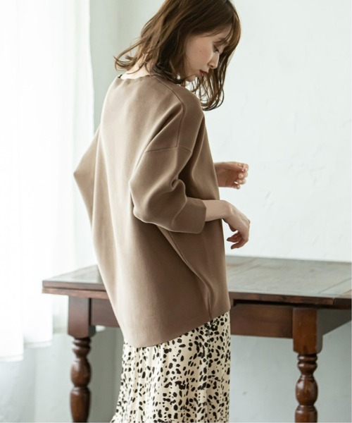 Noble - NOBLE MINAスムースニットプルオーバー カーキ Noble - NOBLE MINAスムースニットプルオーバー カーキの通販 by
