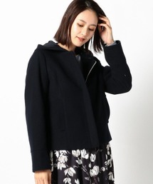 a995 MS ミューズリファインドクローズ ダウン 2way アウター　黒　Ⅿ perfect silhouette down coat muffler set / black