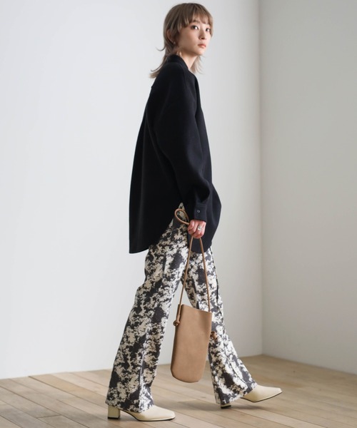 select MOCA(セレクトモカ)の「フェイクレザースクエアヒールブーツ(ブーツ・レディース・ライトベージュ/ブラック/ミント・LARGE/SMALL/MEDIUM)」の9枚目の写真