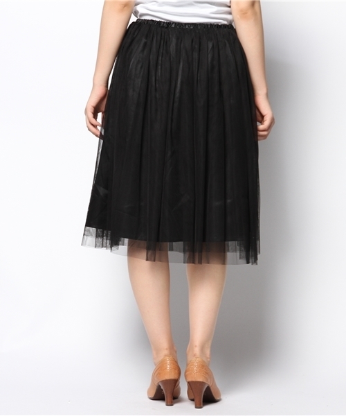 CIAOPANIC(チャオパニック)の「【Ciaopanic】チュールSK(スカート・レディース・ネイビー/ブラック/カーキ/アイボリー・FREE)」の8枚目の写真