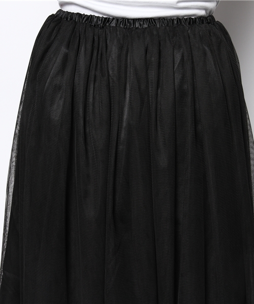 CIAOPANIC(チャオパニック)の「【Ciaopanic】チュールSK(スカート・レディース・ネイビー/ブラック/カーキ/アイボリー・FREE)」の9枚目の写真