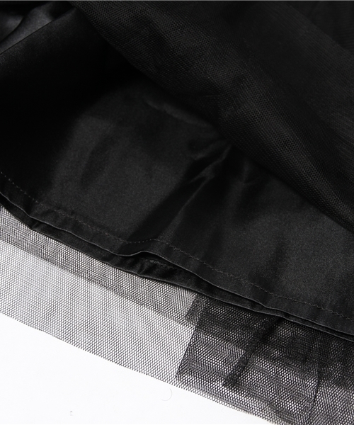 CIAOPANIC(チャオパニック)の「【Ciaopanic】チュールSK(スカート・レディース・ネイビー/ブラック/カーキ/アイボリー・FREE)」の5枚目の写真