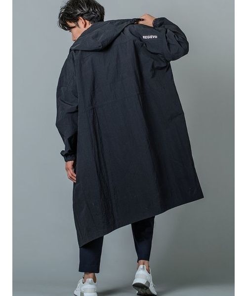 Regievo ドロップショルダーモッズコート ビッグシルエット スプリングコート メンズ モッズコート モッズコート Regievo レジエボ のファッション