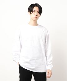 /ツートンロングスリーブドロップカットソー/
