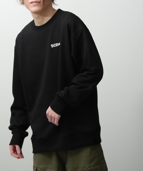 SCENE  シーン　スウェット トレーナー L  紺 SCENE シーン 80s アメカジ スウェット サイズL - メルカリ