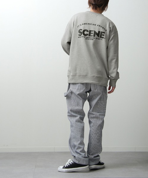 scene（シーン）の「【SCENE 】胸ロゴ バックロゴスウェット