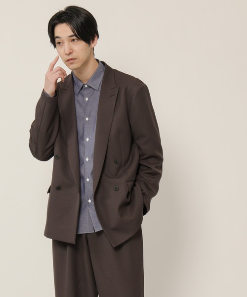 KASHIYAMA（カシヤマ）の「TECH-POLYESTER ストレッチ4Bジャケット（テーラードジャケット・メンズ・ネイビー/グレー/ブラウン/ブラック・マルチサイズ）」の3枚目の写真