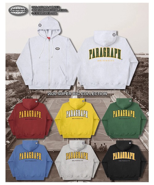 Paragraph（パラグラフ）の「『paragraph/パラグラフ』ユニバーサル ジップアップ パーカー（パーカー・メンズ・ブルー/レッド/グレー/グリーン/ブラック/ライトグレー/イエロー・FREE）」の15枚目の写真
