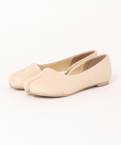KOBE LETTUCE（コウベレタス）の「足袋サイドカットフラットパンプス（パンプス・レディース・ブラック/キャメル/ホワイト/ベージュ・L/S/LL/M）」の14枚目の写真