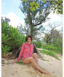 FILA（フィラ）の「【FILA/フィラ】レディースラッシュパーカー / 長袖 / UVジャケット マリンスポーツ アウトドア プール ビーチ　お家ヨガ　トレーニング（ラッシュガード）」