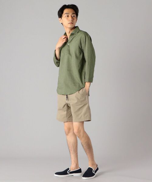 【専用】シップス サフィラン社 リネンカプリシャツ SOLOTEX(R) セール】SHIPS: SOLOTEX(R) サフィラン リネン リラックス 7