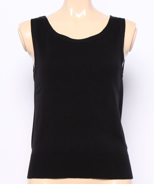 agnes b.(アニエスベー)の「J155 TS コットンニットタンクトップ(タンクトップ・レディース・ブラック・1/2/3)」の1枚目の写真