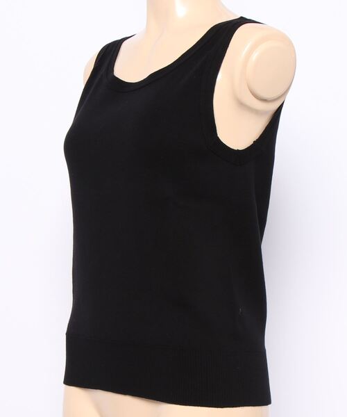 agnes b.(アニエスベー)の「J155 TS コットンニットタンクトップ(タンクトップ・レディース・ブラック・1/2/3)」の3枚目の写真