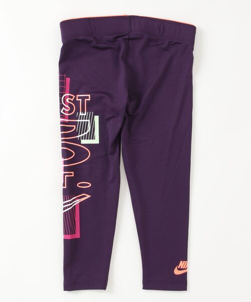 NIKE(ナイキ)の「NIKE/ナイキ レギンス プリント おしゃれ 36H465-P3N(レギンス/スパッツ・キッズ・パープル・105cm/120cm/115cm/110cm)」の2枚目の写真