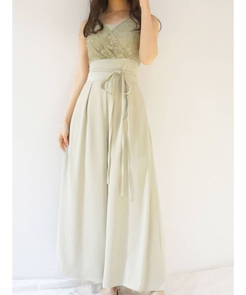 MERCURYDUO（マーキュリーデュオ）の「サイドプリーツドッキングロンパース（ワンピース・レディース・アイボリー/ミント・MEDIUM/SMALL）」の19枚目の写真