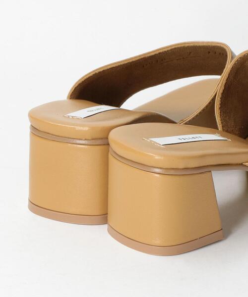 TILLETT（ティレット）の「＜TILLETT＞レザートング スクエアヒールサンダル ◆（サンダル・レディース・ブラック/ベージュ・8/6/7）」の10枚目の写真