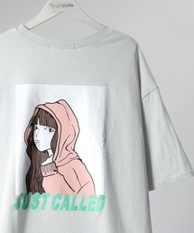 SlashDate（スラッシュデイト）の「オーバーサイズ エーモーションガール イラスト プリント Tシャツ（Tシャツ/カットソー・メンズ）」